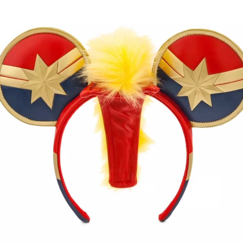 Disney Parks Captain Marvel Mickey Ears with Mohawk